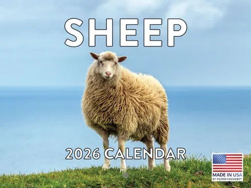 Vista 94 de Calendario mensual de pared de alpaca 2025 Fabricado en Estados Unidos