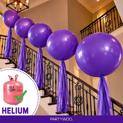 Vista 239 de PartyWoo 50 globos de látex color piel albaricoque, globos de helio boho de Albaricoque-f05