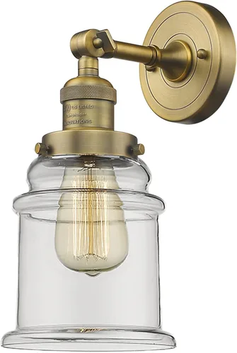 Vista 29 de Innovations 203-BB-G54 1 Aplique de luz, pantalla de campana pequeña, latón cepillado