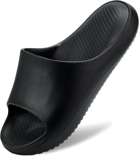 Vista 6 de ANLUKE Sandalias cómodas para mujeres y hombres, cómodas sandalias de nube para interiores y exteriores, suela gruesa acolchada, rebote suave