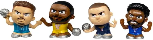 Vista 2 de Teenymates Party Animal 2023 NBA Silver Series 9 - Set de regalo de figuras de baloncesto, paquete de fiesta, lote de 4 paquetes misteriosos