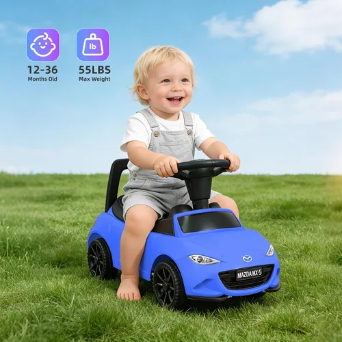 Vista 4 de Vehículo de empuje para niños MX-5 con licencia Azul