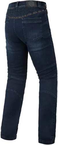 Vista 9 de ILM - Pantalones de motocicleta para hombre, jeans de motocross con armadura CE, para bicicleta de tierra, motocicleta, aventura, turismo BJN01 azul