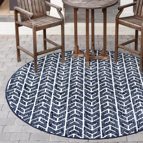 Vista 22 de Rugs.com Sabrina Soto Outdoor Collection Alfombra – 2 x 6 pies alfombra de tejido plano de pasillo beige perfecta para pasillos y entradas