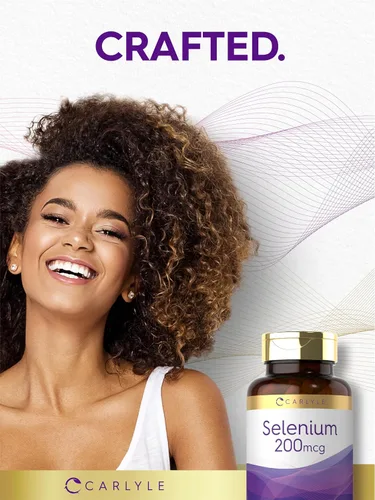 Vista 7 de Carlyle Selenio sin levadura 200 mcg 200 cápsulas Mineral esencial de L-selenometionina Suplemento vegetariano, sin OMG y sin gluten