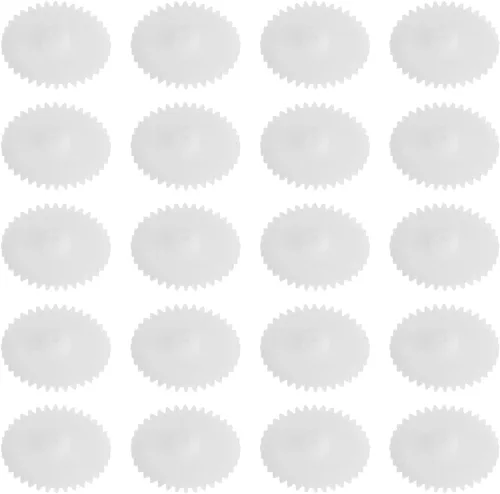 Vista 9 de Bettomshin - 10 engranajes helicoidales de 19x2x6mm/0.75x0.08x0.24"(ODxIDxT) 36102B engranaje de plástico de 0.5 módulos, blanco de alta velocidad