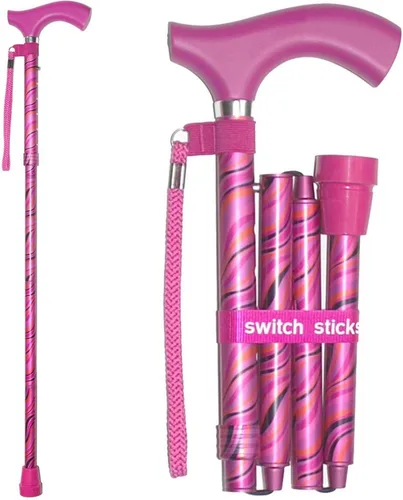 Vista 4 de Bastón plegable para caminar Switch Sticks para mujeres y hombres