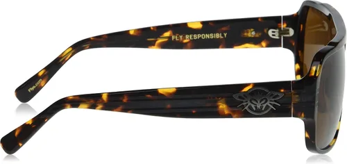 Vista 3 de Black Flys Gafas de sol unisex para adultos, brillantes tort, 62, Shiny Tort