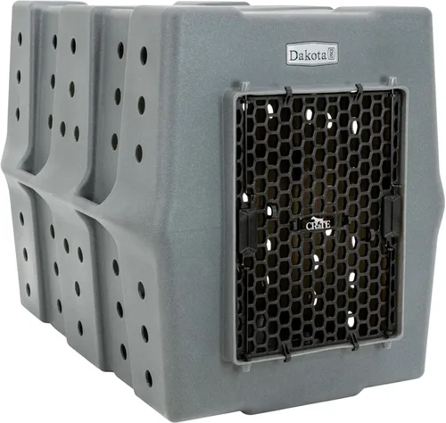 Vista 17 de Dakota 283 Crate - Cajón canino resistente y duradero, perrera económica (oliva, grande)
