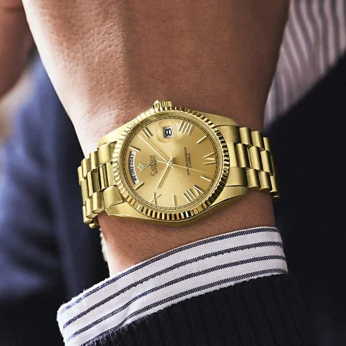 Vista 5 de CADISEN Reloj mecánico automático para hombre, relojes casuales para hombre, zafiro impermeable