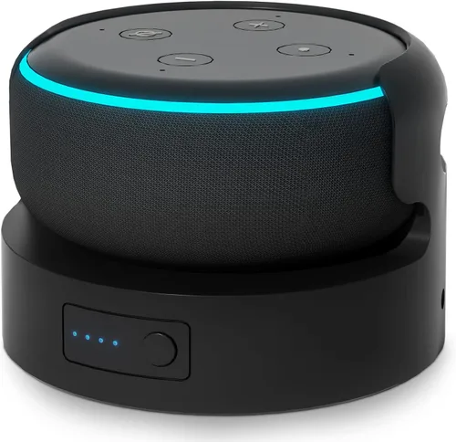 Vista 9 de Base de batería para Dot 3ª generación y soporte de batería Google Mini 2, cargador portátil para Dot 3ª batería de respaldo, 16 horas de tiempo