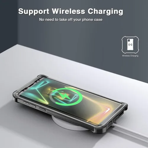 Vista 7 de Dexnor Funda para Galaxy Note 9 con protector de pantalla transparente de grado militar resistente 360 cuerpo completo protector a prueba de golpes