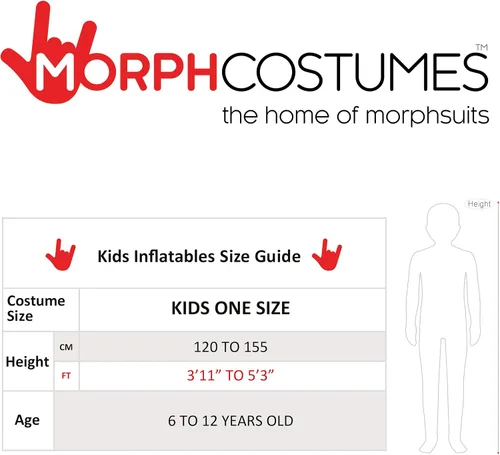 Vista 6 de Morphsuits Disfraz inflable de esqueleto gigante y niños de diplodocus
