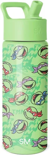 Vista 25 de Simple Modern DC Comics Batman - Botella de agua para niños con tapa con pajilla, vaso aislado de acero inoxidable de 14 onzas para niños, vaso a