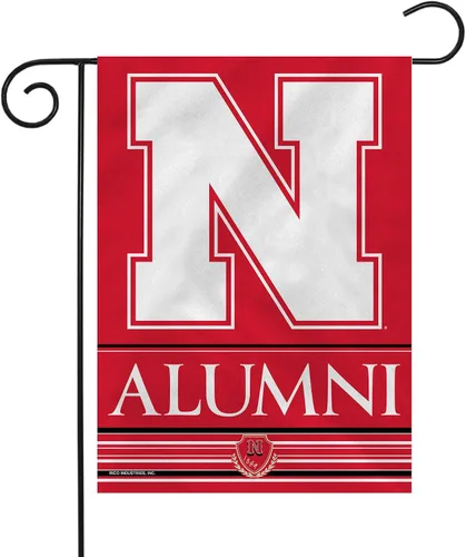 Vista 64 de Rico Industries NCAA Alumni - Bandera de jardín de doble cara de 13 x 18 pulgadas
