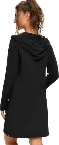 Vista 2 de Toomett Vestidos de playa con protección solar UPF 50+ para mujer, manga larga, protección solar, senderismo, playa, correr, pesca, sudadera