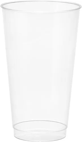 Vista 2 de Embellish - Plástico duro desechable transparente de 16 onzas, estilo antiguo, tazas elegantes, ideales para vino, cóctel o cualquier bebida, bodas