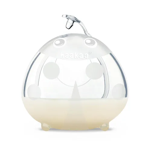 Vista 2 de haakaa - Colector de leche Ladybug de 40 ml, copa de lactancia portátil, cubierta suave, recipiente de leche materna, extractor portátil de leche