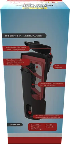 Vista 2 de Tetra Whisper 4i - Filtro de potencia interno, filtración para acuarios de entre 1 y 4 galones