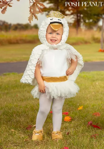 Vista 2 de Disfraz de cisne Odet para niño pequeño de Posh Peanut