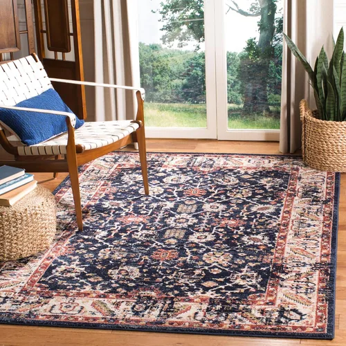 Vista 4 de SAFAVIEH Colección Charleston Alfombra de Acento - 2 pies x 5 pies, Gris & Gris Oscuro, Diseño Oriental con Efecto Desgastado, No Desprende Pelusa