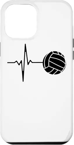 Vista 6 de iPhone 15 Volleyball Player Volleyball Lover, Volleyball Heartbeat Case