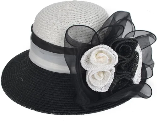 Vista 2 de VECRY - Gorro de paja para mujer