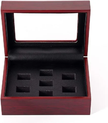 Vista 2 de Championship Big Heavy Ring Display Caja de madera (7 Hoels)