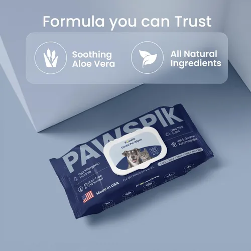 Vista 3 de PawsPik Toallitas prémium para mascotas fabricadas en Estados Unidos