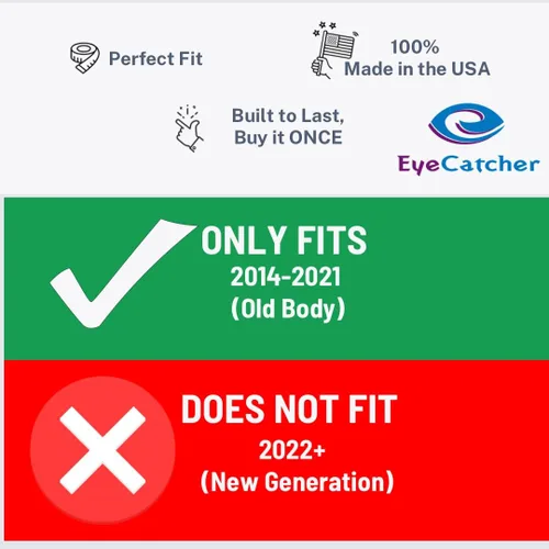 Vista 4 de EyeCatcher - Letras de inserción para portón trasero compatibles con Tundra 2014-2021 (cromado)