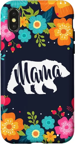 Vista 5 de Mama Bear - Funda para iPhone 17 con diseño de flores florales