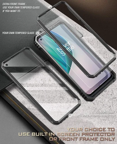 Vista 5 de Poetic Revolution Series - Funda protectora para OnePlus Nord N10 5G, de cuerpo completo, resistente de doble capa, a prueba de golpes, con función
