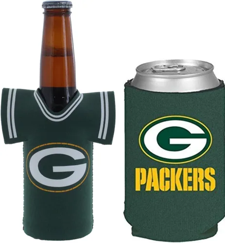 Vista 67 de Soporte aislante para latas y botellas de fútbol americano enfriador de bebidas Huggie (Nueva Orleans (Saints) - Negro) Nueva Orleans (Santos)