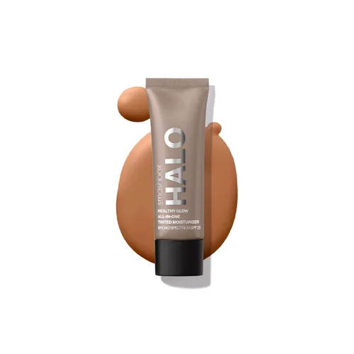 Vista 25 de Smashbox Halo Healthy Glow Tinted Moisturizer with SPF 25 24-Hour Hydrating Skin Tint with Buildable Coverage and Dewy Finish Hyaluronic Acid &