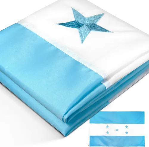 Vista 9 de Anley Fly Breeze - Bandera de Honduras de 3 x 5 pies, color vivo y a prueba de decoloración, cabecera de lona y doble costura, banderas nacionales