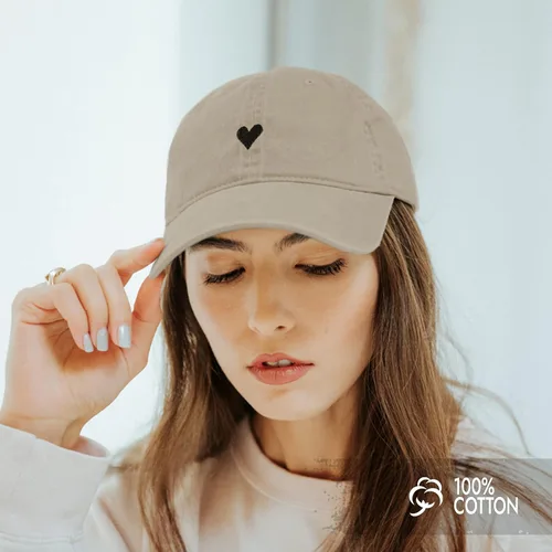 Vista 5 de Sombrero bordado de algodón cepillado para mujer, unisex, ajustable, talla única