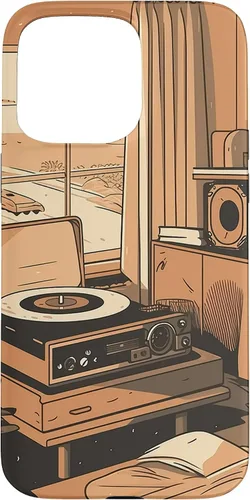 Vista 31 de Lofi Aesthetic Vinyl Music Minimal Calm Nostalgic Art Case for iPhone 16