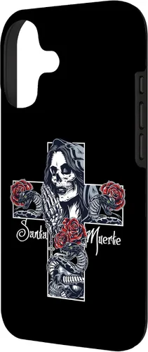 Vista 2 de Funda con diseño de calavera de Santa Muerte para iPhone 17