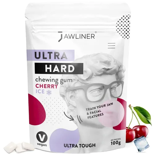 Vista 24 de Jawliner® - Pioneros de la goma de mandíbula artesanal más resistente 15 veces más dura, incluye 12 semanas de entrenamiento - Goma sin azúcar sabor