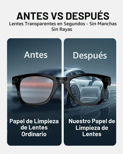 Vista 5 de Kit de accesorios para lentes inteligentes para RayBan/Oakley Meta Wayfarer/Headliner/Skyler, incluye funda de almacenamiento, 6 pares