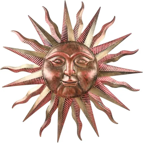 Vista 12 de VEWOGARDEN Arte Decorativo de Pared de Sol de Metal de 13 pulgadas para Colgar en Interiores y Exteriores, Hogar, Jardín, Regalos de Navidad
