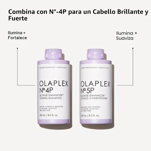 Vista 7 de Olaplex Nº.5P Blonde Enhancer Purple Toning Conditioner: Neutralizes Brassiness & Strengthen Repairs Damages & Hydrates Hair For Coily, Curly