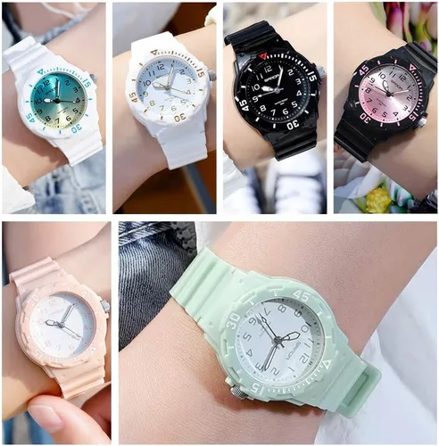 Vista 6 de Relojes de pulsera para mujer, reloj de enfermera para mujeres y niñas, diseño analógico de cuarzo minimalista, simple, deportivo, luminoso, reloj