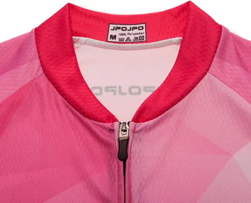Vista 31 de Camiseta de ciclismo para mujer, manga corta y pantalones cortos de ciclismo acolchados para verano