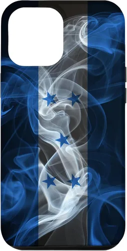 Vista 26 de iPhone 16 Smoky Honduras Flag - Funda de orgullo hondureño estilo humo