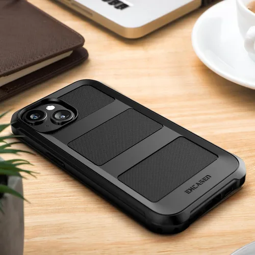 Vista 6 de ENCASED Funda compatible con iPhone 15, protección de grado militar con cobertura de cuerpo completo resistente de 360 grados (iPhone 15)