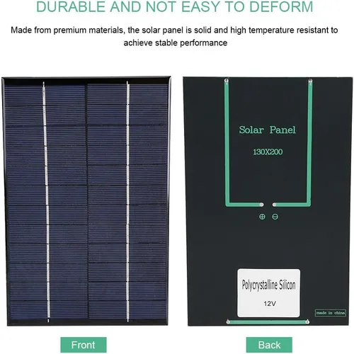 Vista 6 de Mini módulo portátil del panel solar 12V 4.2W DIY cargador de batería de polisilicio con eficacia alta