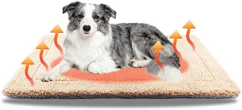 Vista 11 de AIO Almohadilla de cama autocalentable para gatos, almohadilla térmica avanzada extra cálida para mascotas de interior y exterior con funda
