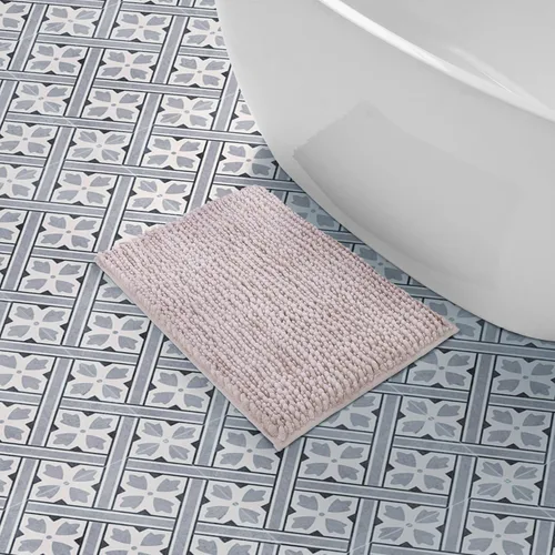 Vista 42 de Laura Ashley - Juego de 2 tapetes de baño de chenilla suave, 20 x 34 pulgadas, color azul