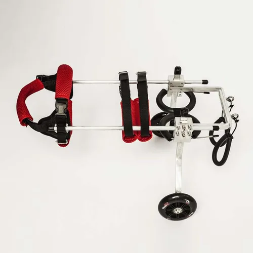 Vista 7 de Silla de ruedas para perros con patas traseras para discapacitados, silla de ruedas para perros pequeños para patas traseras, carritos para perros